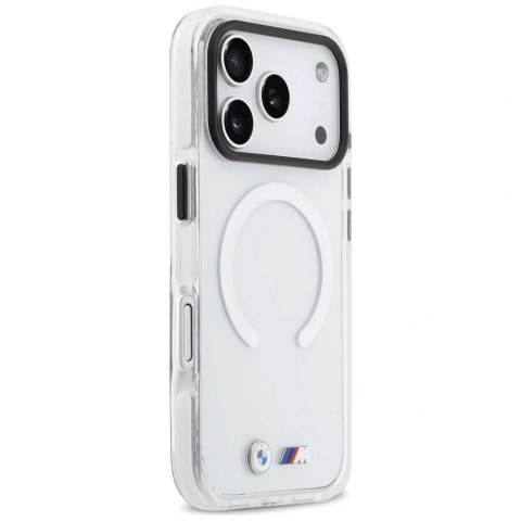 Etui BMW M IML Shockproof Metal Logos MagSafe na iPhone 17 Pro Max - przezroczyste