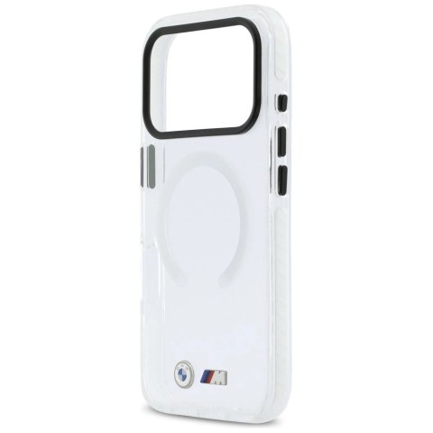 Etui BMW M IML Shockproof Metal Logos MagSafe na iPhone 17 Pro - przezroczyste