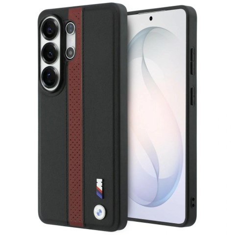 Etui BMW Perforated Stripe Logo MagSafe do Samsung Galaxy S26 Ultra - czerwone