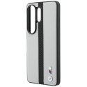 Etui BMW Perforated Stripe Logo MagSafe do Samsung Galaxy S26 Ultra - szare