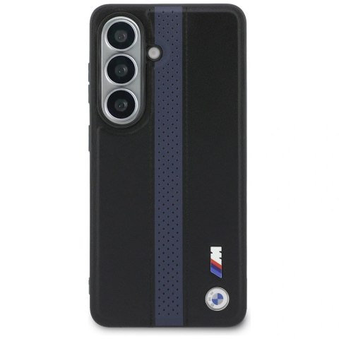 Etui BMW Perforated Stripe Logo MagSafe do Samsung Galaxy S26 - niebieskie