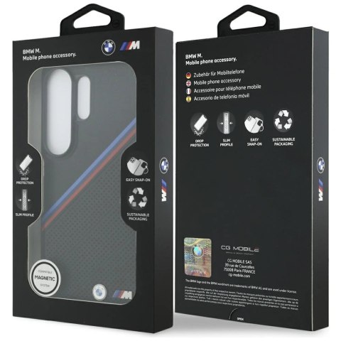 Etui BMW Tricolor Metal Logo MagSafe na Samsung Galaxy S26 Ultra - czarne