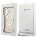 Etui Guess IML Script Metal MagSafe do iPhone 17 - różowe