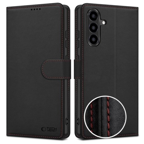Etui Tech-Protect Wallet na Samasung Galaxy A57 5G - czarno-czerwone