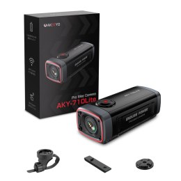 Kamera sportowa AKEEYO 710 Lite wideorejestrator na kierownicę na rower motocykl - czarna