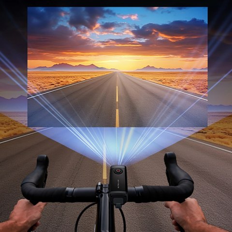 Kamera sportowa AKEEYO 710 Lite wideorejestrator na kierownicę na rower motocykl - czarna