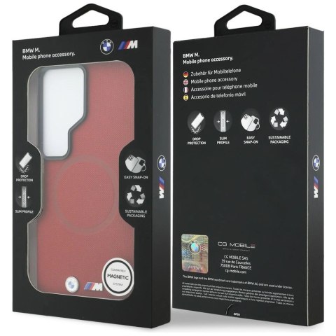 Etui BMW M Metal Logo MagSafe na Samsung Galaxy S26 Ultra - czerwone