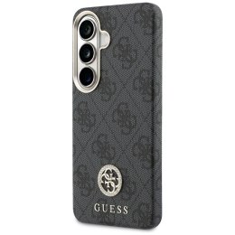 Etui Guess 4G Rhinestone Round Logo MagSafe na Samsung Galaxy S26 - czarne