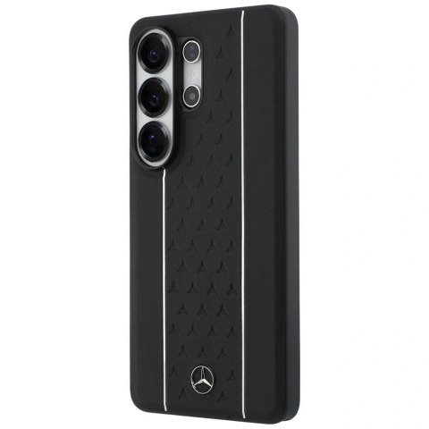 Etui Mercedes Laurel Leaves Vertical Stripes MagSafe na Samsung Galaxy S26 Ultra - czarno-białe