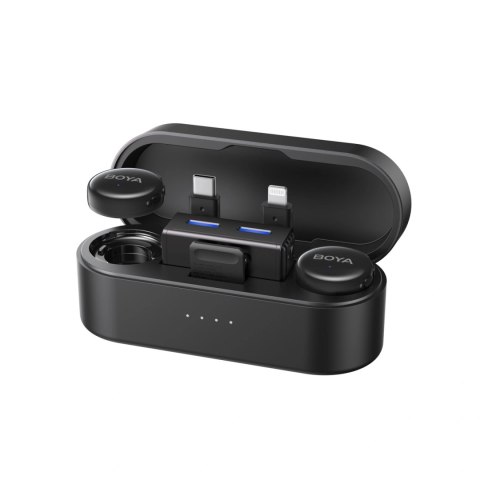 Mikrofony BOYA BOYALINK 3-02 bezprzewodowe 2.4GHz USB-C - czarne