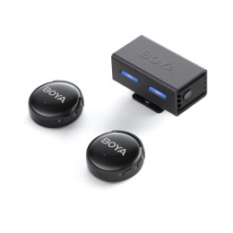 Mikrofony BOYA BOYALINK 3-02 bezprzewodowe 2.4GHz USB-C - czarne