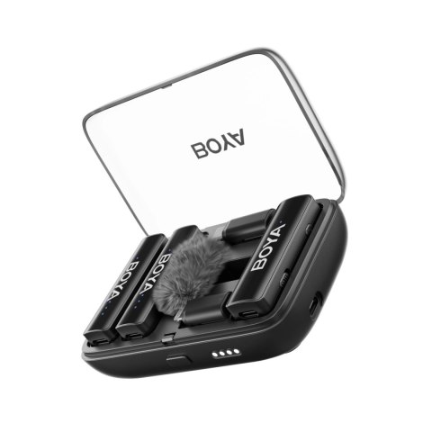 Mikrofony BOYA BOYALINK V2.0 bezprzewodowe 2.4GHZ USB-C - czarne