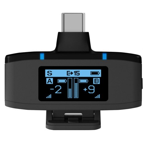 Mikrofony BOYA BOYAMIC 2-02 bezprzewodowe 2.4 GHz USB-C - czarne