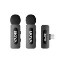 Mikrofony BOYA BY-V20 V2.0 bezprzewodowe 2.4GHz - czarne