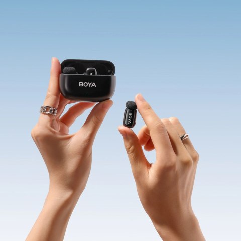 Mikrofony BOYA mini-14 bezprzewodowe 2.4GHz USB-C - czarne