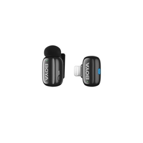 Mikrofony BOYA mini 2-01 bezprzewodowe 2.4GHz USB-C - czarne