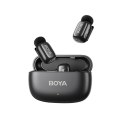 Mikrofony BOYA mini 2-01 bezprzewodowe 2.4GHz USB-C - czarne