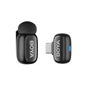 Mikrofony BOYA mini 2-01 bezprzewodowe 2.4GHz USB-C - czarne