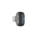 Mikrofony BOYA mini 2-02 bezprzewodowe 2.4GHz USB-C - czarne