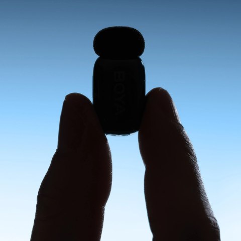 Mikrofony BOYA mini 2-02 bezprzewodowe 2.4GHz USB-C - czarne