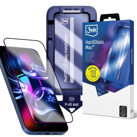 Szkło hartowane 3mk HardGlass Max na iPhone 16 Pro / 17