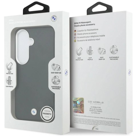 Etui BMW Sign Metal Logo MagSafe na Samsung Galaxy S26+ - czarne