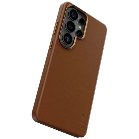 Etui CARE by PanzerGlass Solo Qi na Samsung Galaxy S26 Ultra - brązowe