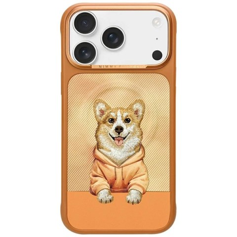 Etui Nimmy Gentle Pets Series Dog MagSafe na iPhone 17 Pro Max - pomarańczowe