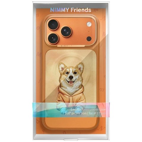 Etui Nimmy Gentle Pets Series Dog MagSafe na iPhone 17 Pro Max - pomarańczowe