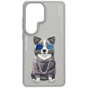 Etui Nimmy Glasses Cool Dog na Samsung Galaxy S26 Ultra - szare