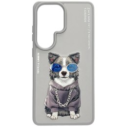 Etui Nimmy Glasses Cool Dog na Samsung Galaxy S26 Ultra - szare