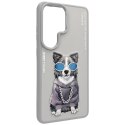 Etui Nimmy Glasses Cool Dog na Samsung Galaxy S26 Ultra - szare