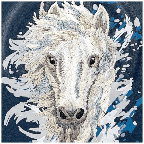 Etui Nimmy Koń MagSafe na iPhone 17 Pro - granatowe