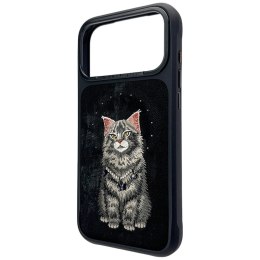 Etui Nimmy Lucky Fashion Cat MagSafe na iPhone 17 Pro Max - czarne
