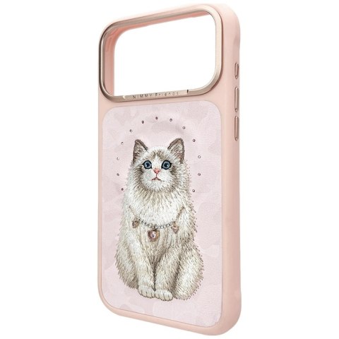 Etui Nimmy Lucky Fashion Cat MagSafe na iPhone 17 Pro Max - różowe