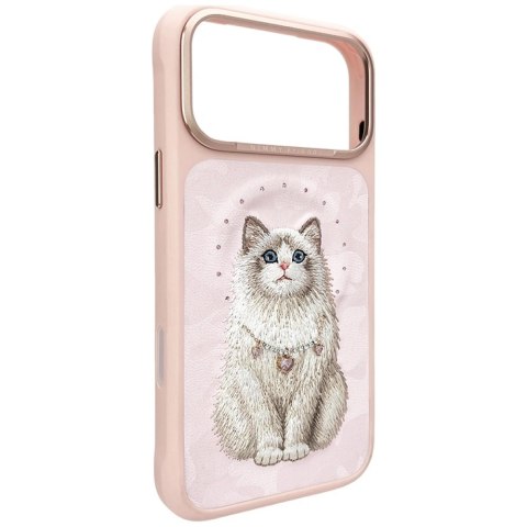 Etui Nimmy Lucky Fashion Cat MagSafe na iPhone 17 Pro Max - różowe