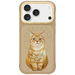 Etui Nimmy Lucky Fashion Cat MagSafe na iPhone 17 Pro - brązowe