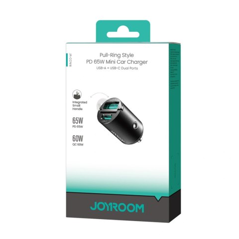 Ładowarka samochodowa Joyroom JR-CCN18 65W USB-A USB-C - czarna