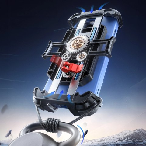 Uchwyt rowerowy Joyroom JR-ZS526 z osłoną przeciwsłoneczną automatyczny - czarny