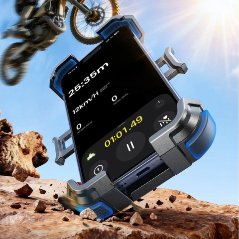 Uchwyt rowerowy Joyroom JR-ZS526 z osłoną przeciwsłoneczną automatyczny - czarny