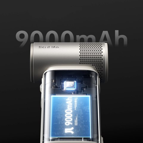 Mini dmuchawa Jisulife Handheld Fan Ultra2 9000mAh 5w1 przenośny wiatraczek USB - brązowa