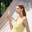 Mini wentylator Jisulife Handheld Fan Life8 Plus przenośny wiatraczek USB z funkcją powerbanka 4500mAh i latarką - różowy