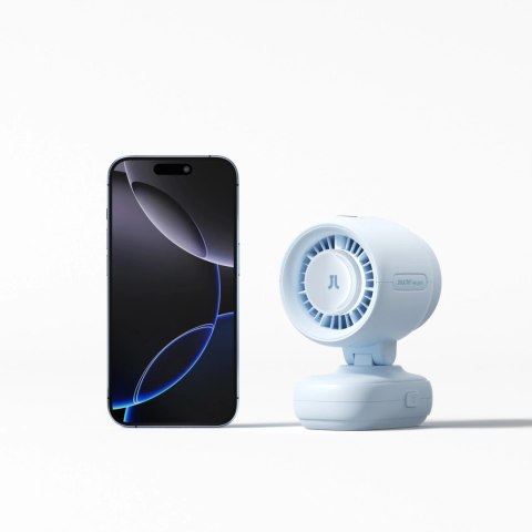 Mini wentylator Jisulife Stroller Fan 4 5000mAh na wózek dziecięcy z elastycznym tripodem - niebieski