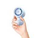 Mini wentylator Jisulife Stroller Fan 4 5000mAh na wózek dziecięcy z elastycznym tripodem - niebieski