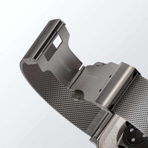 Pasek AMAZINGTHING Titan Premium Metal Band na AppleWatch 38/40/41/42/44/45/46/49 mm - srebrny