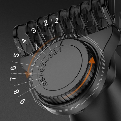 Trymer MAXGROOM LK-881 wielofunkcyjny z wymiennymi końcówkami - czarny