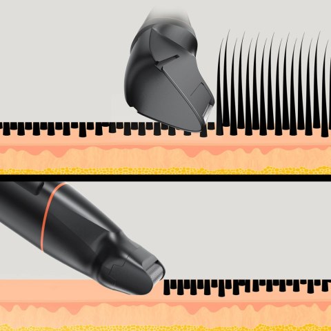 Trymer MAXGROOM LK-881 wielofunkcyjny z wymiennymi końcówkami - czarny