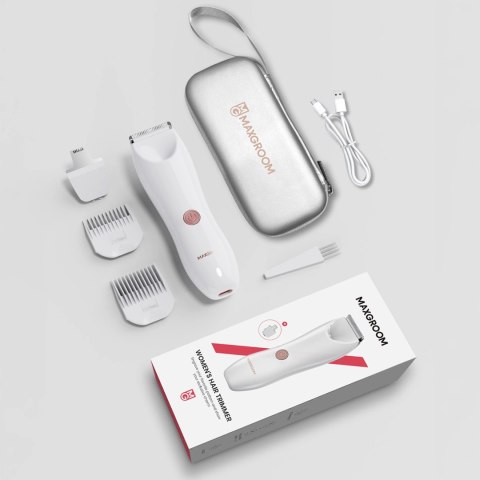 Trymer damski MAXGROOM M-9082 2w1 do ciała i twarzy - biały