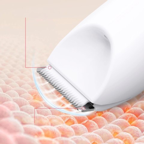 Trymer damski MAXGROOM M-9082 2w1 do ciała i twarzy - biały