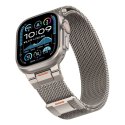Bransoleta Tech-Protect Milano Vanguard na Apple Watch (44 / 45 / 46 / 49 mm) - tytanowa